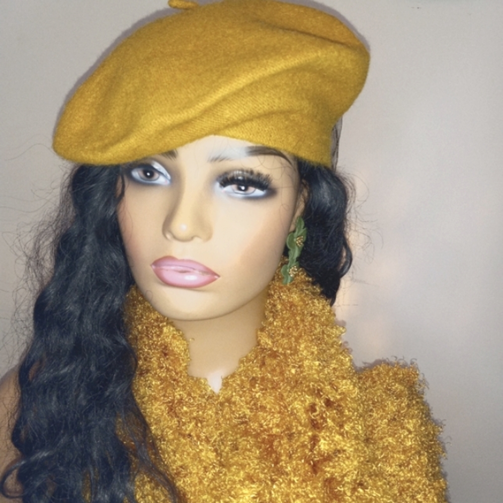 Beret and Earring Set